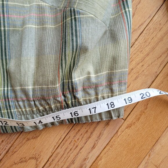 Conrad C Collection Plaid Bomber Jacket Collar SZ 12 Preppy Tennis Prep - Picture 16 of 16